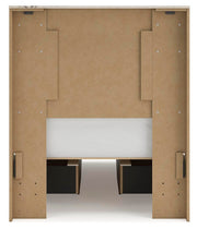 Lawroy Light Natural Twin Panel Bed with Storage and Nightstand - B2310B52