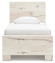 Lawroy Light Natural Twin Panel Bed with Storage and Nightstand - B2310B53