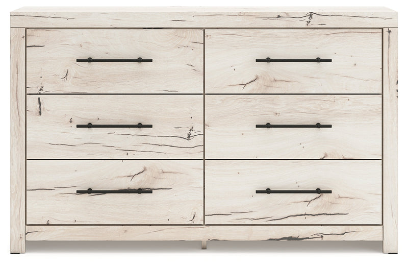 Lawroy Queen Panel Bed with Dresser and 2 Nightstands in Light Natural from Ashley - Lara Furniture