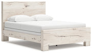 Lawroy Queen Panel Bed with Dresser and 2 Nightstands in Light Natural from Ashley - Lara Furniture