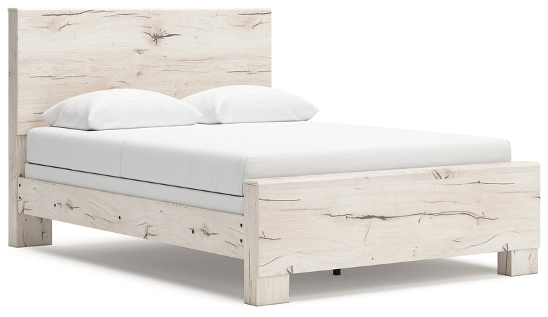 Lawroy Queen Panel Bed with Dresser and 2 Nightstands in Light Natural from Ashley - Lara Furniture