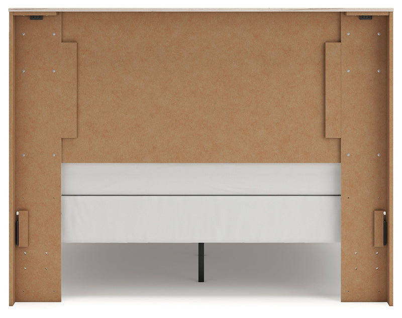 Lawroy Queen Panel Bed with Dresser and 2 Nightstands in Light Natural from Ashley - Lara Furniture