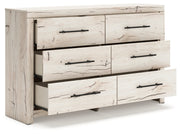 Lawroy Queen Panel Bed with Dresser and 2 Nightstands in Light Natural from Ashley - Lara Furniture