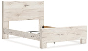 Lawroy Queen Panel Bed with Mirrored Dresser and 2 Nightstands in Light Natural from Ashley - Lara Furniture