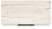 Lawroy Queen Panel Bed with Mirrored Dresser, Chest and Nightstand in Light Natural from Ashley - Lara Furniture