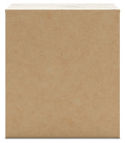 Lawroy Queen Panel Bed with Mirrored Dresser, Chest and Nightstand in Light Natural from Ashley - Lara Furniture