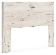 Lawroy Queen Panel Headboard with Mirrored Dresser and Nightstand in Light Natural from Ashley - Lara Furniture