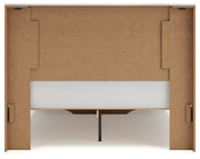 Lawroy Queen Panel Storage Bed with Dresser and 2 Nightstands in Light Natural from Ashley - Lara Furniture