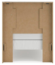 Lawroy Twin Panel Bed, Dresser, Mirror and Chest in Light Natural - PKG020216