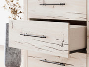 Lawroy Twin Panel Bed with Storage, Dresser and 2 Nightstands in Light Natural - PKG020246
