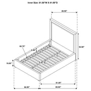 Lawson 54-inch Upholstered Queen Platform Bed Mushroom - 315835MQ