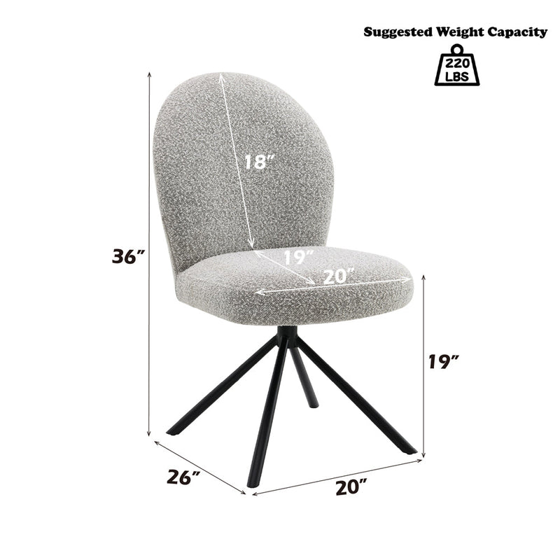 Lawton Side Chair w/Swivel (Set-2) - DN03766