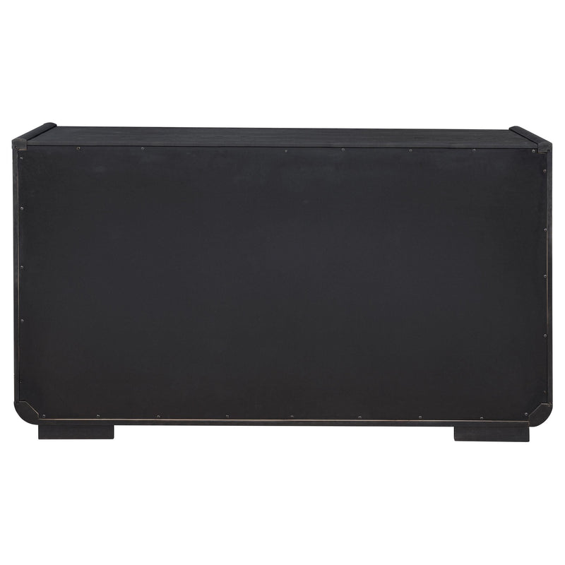 Leandro 2-drawer Dining Sideboard Server Burnished Black - 115395