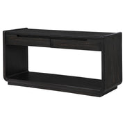 Leandro 2-drawer Entryway Sofa Console Table Burnished Black - 704639