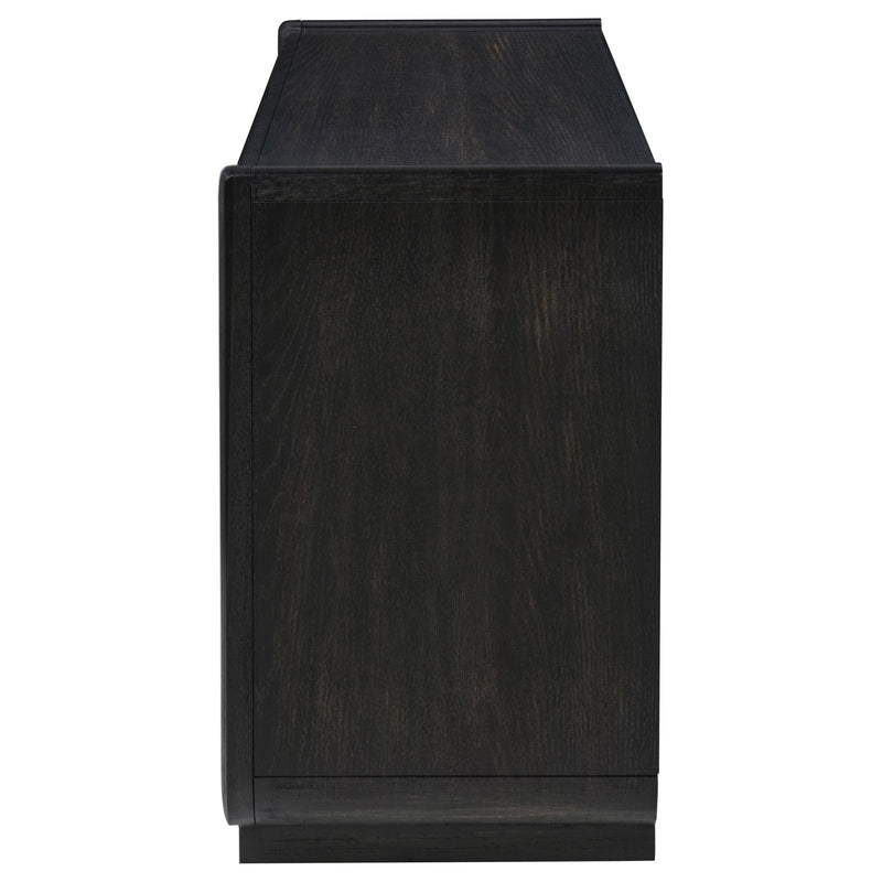 Leandro 2-drawer Entryway Sofa Console Table Burnished Black - 704639