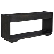 Leandro 2-drawer Entryway Sofa Console Table Burnished Black - 704639