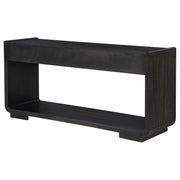 Leandro 2-drawer Entryway Sofa Console Table Burnished Black - 704639