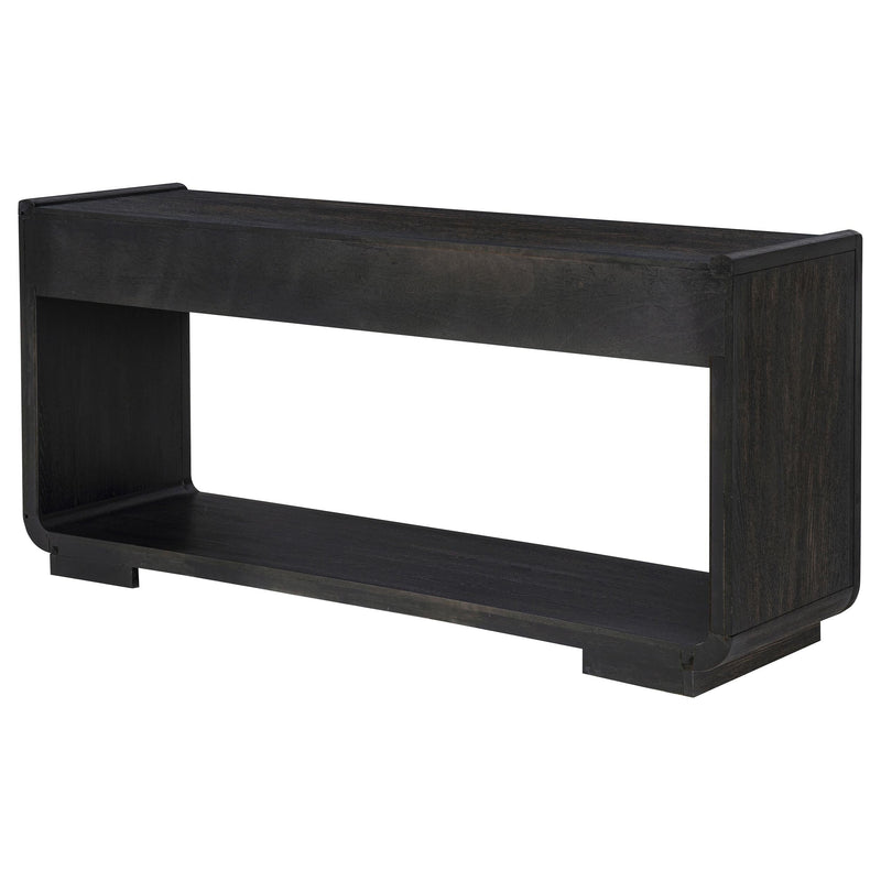 Leandro 2-drawer Entryway Sofa Console Table Burnished Black - 704639