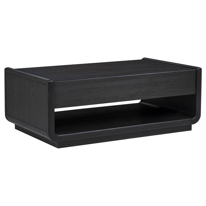 Leandro 3-piece Wood Coffee and End Table Set Burnished Black - 704638-S3