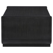 Leandro 3-piece Wood Coffee and End Table Set Burnished Black - 704638-S3