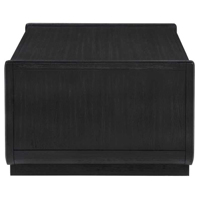 Leandro 3-piece Wood Coffee and End Table Set Burnished Black - 704638-S3