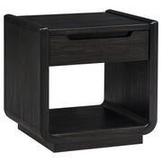 Leandro 3-piece Wood Coffee and End Table Set Burnished Black - 704638-S3