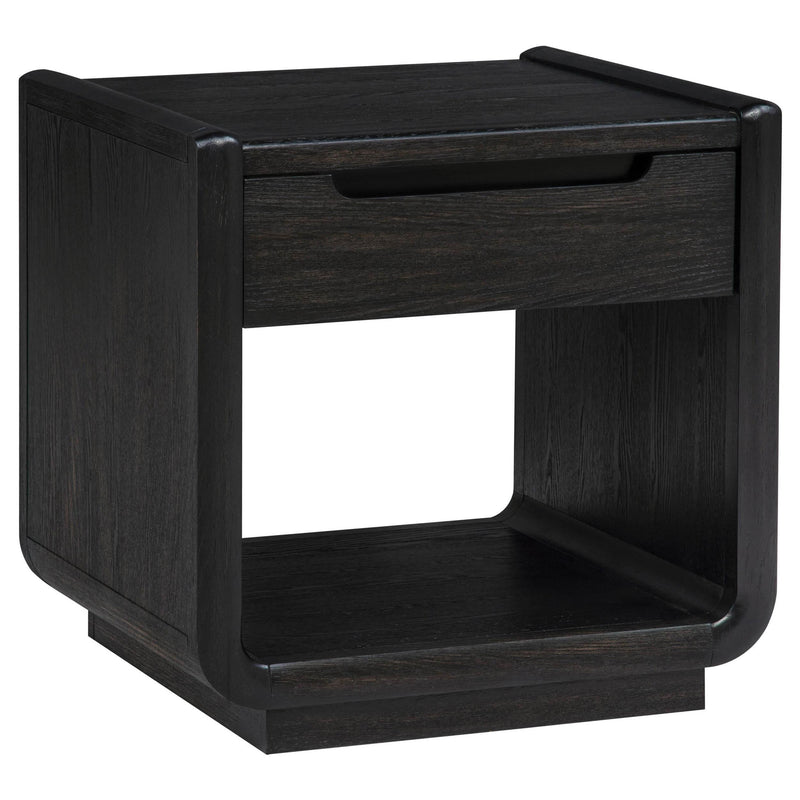 Leandro 3-piece Wood Coffee and End Table Set Burnished Black - 704638-S3