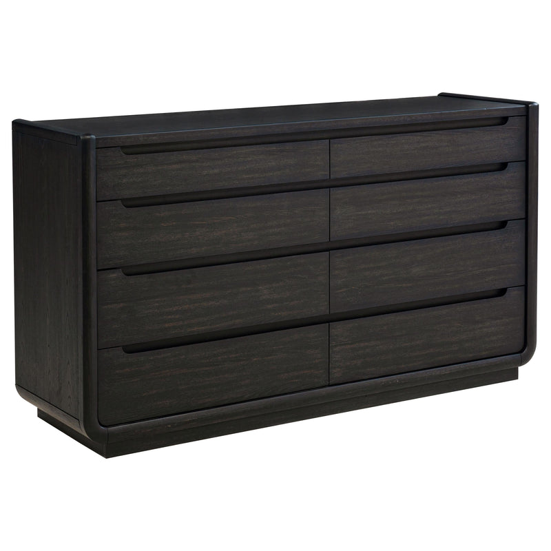 Leandro 4-piece California King Bedroom Set Burnished Black - 222491KW-S4
