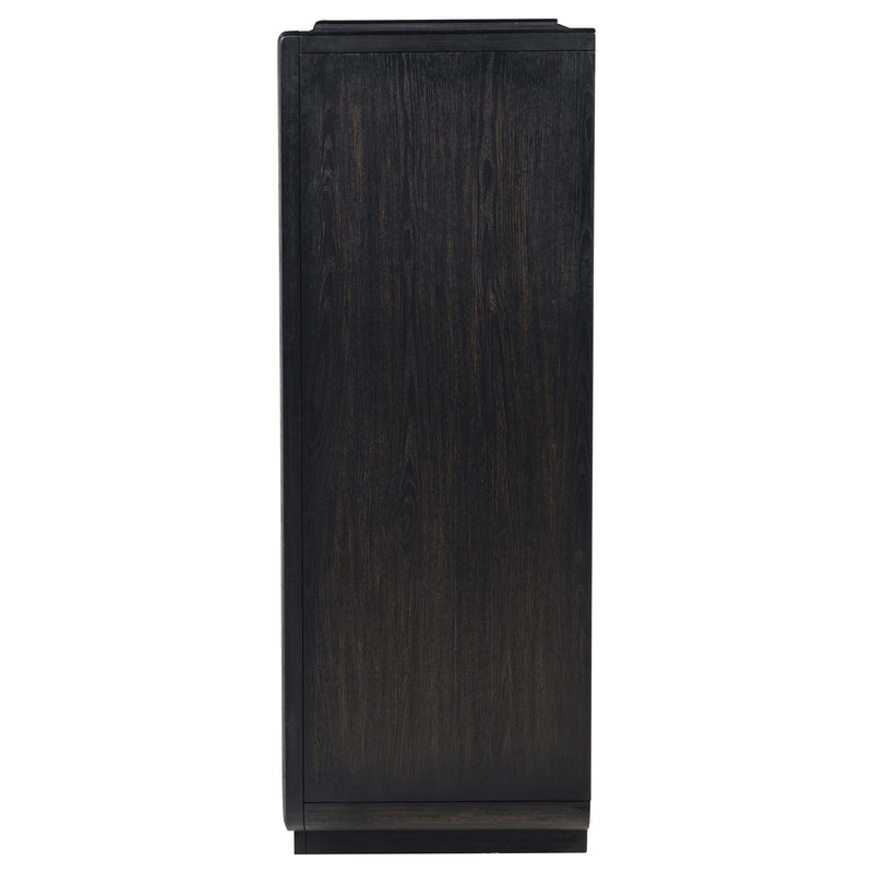 Leandro 5-drawer Bedroom Chest of Drawers Burnished Black - 222495