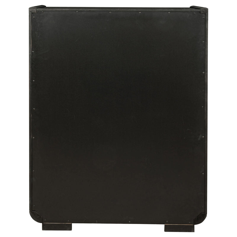 Leandro 5-drawer Bedroom Chest of Drawers Burnished Black - 222495