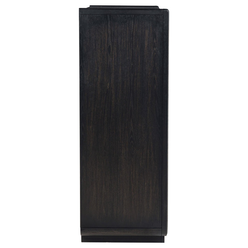 Leandro 5-drawer Bedroom Chest of Drawers Burnished Black - 222495