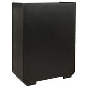 Leandro 5-piece California King Bedroom Set Burnished Black - 222491KW-S5