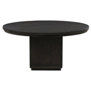 Leandro 5-piece Round Dining Table Set Burnished Black - 115390-S5
