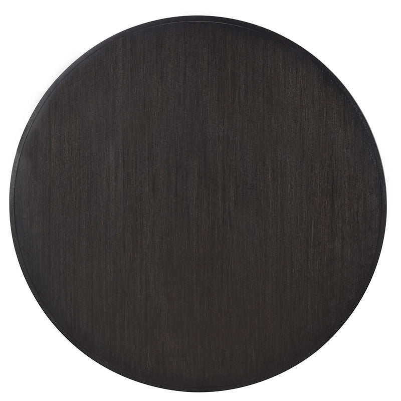 Leandro 5-piece Round Dining Table Set Burnished Black - 115390-S5A