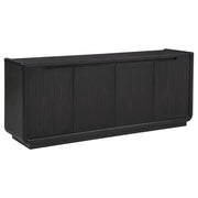 Leandro 72-inch 4-door TV Stand Media Console Burnished Black - 704633