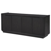 Leandro 72-inch 4-door TV Stand Media Console Burnished Black - 704633