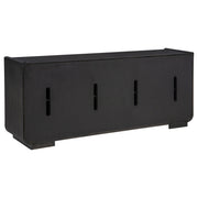 Leandro 72-inch 4-door TV Stand Media Console Burnished Black - 704633