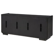 Leandro 72-inch 4-door TV Stand Media Console Burnished Black - 704633