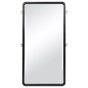 Leandro 76-inch Full Length Floor Mirror Burnished Black - 222498