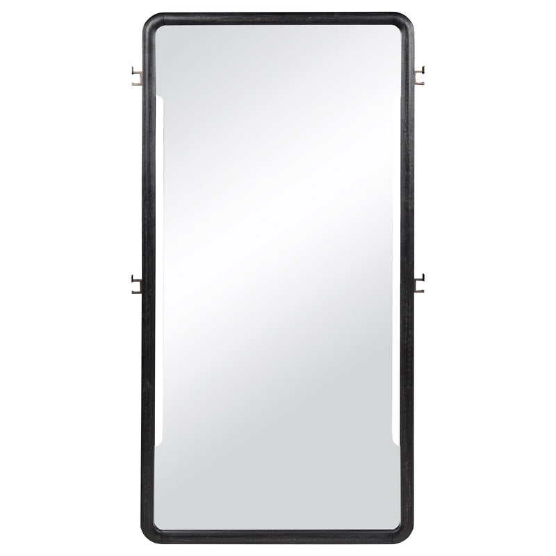 Leandro 76-inch Full Length Floor Mirror Burnished Black - 222498