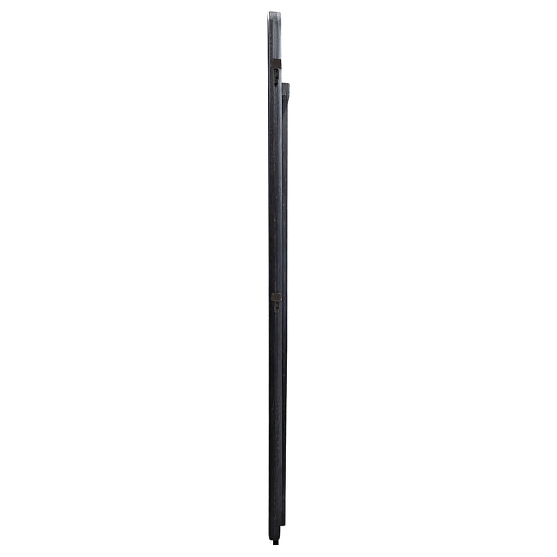 Leandro 76-inch Full Length Floor Mirror Burnished Black - 222498