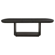 Leandro 78-inch Extension Dining Room Table Burnished Black - 115391