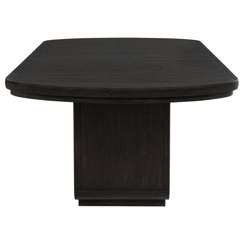 Leandro 78-inch Extension Dining Room Table Burnished Black - 115391