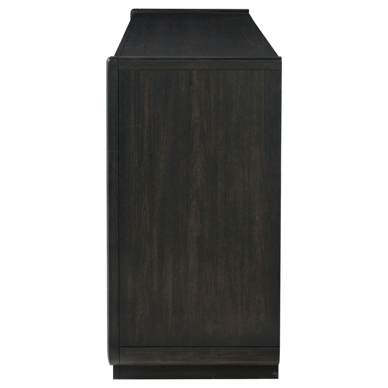 Leandro 8-drawer Bedroom Dresser Cabinet Burnished Black - 222493