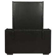 Leandro 8-drawer Bedroom Dresser with Mirror Burnished Black - 222493M