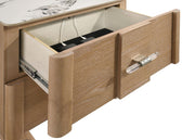 Leanne 4-piece Eastern King Bedroom Set Light Oak - 223131KE-S4