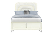 Lyra Beige Queen Bed With Led - LYRA-BEIGE-QB W/ LED