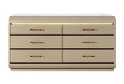 Genesis Gold Dresser With Led - GENESIS-GOLD-DR W/LED