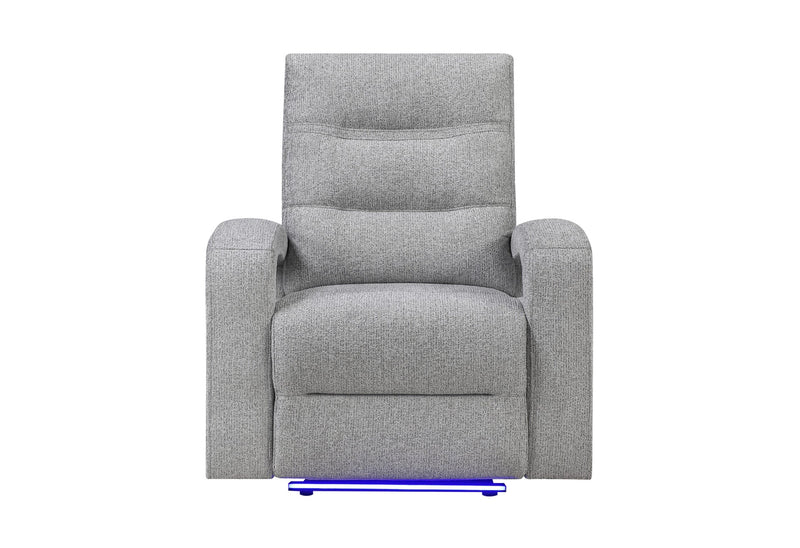 U6611 Grey 15 Power Recliner With Led - U6611-GREY 15-PR W/LED