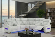 U8611 Blanche Silver Sectional With Led - U8611-BLANCHE SIL-SECTIONAL W/LED